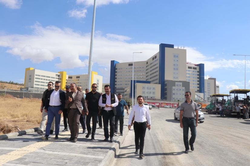 Şehir hastanesi’ne ulaşımı rahatlatacak yolda sona gelindi